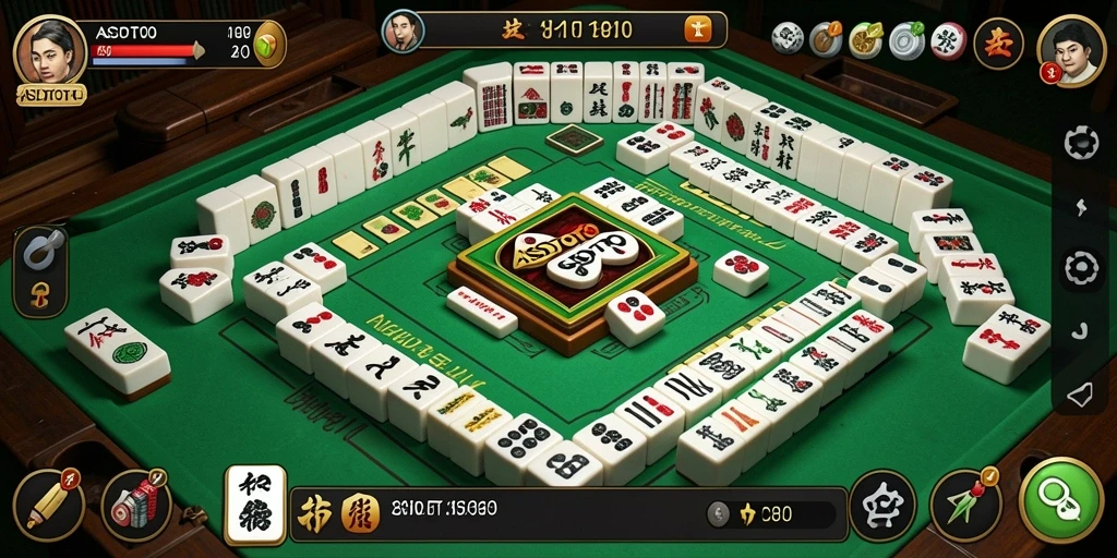 Screenshot gameplay ASDTOTO menampilkan keseruan permainan Mahjong.