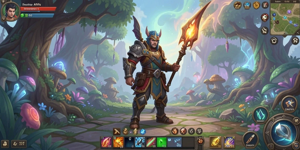 Screenshot DMD999 menunjukkan aksi pertarungan seru dalam dunia ARPG.