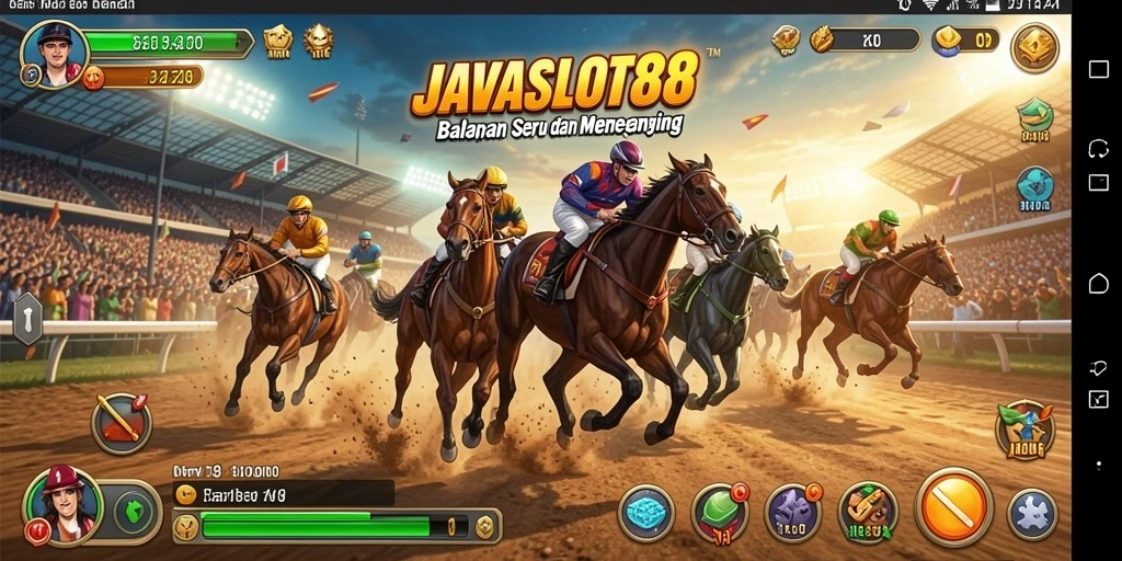 Tampilan gameplay Racing yang seru dan menegangkan di JAVASLOT88.