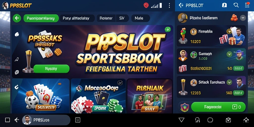 Tampilan gameplay menarik dari aplikasi PP8SLOT untuk taruhan olahraga.