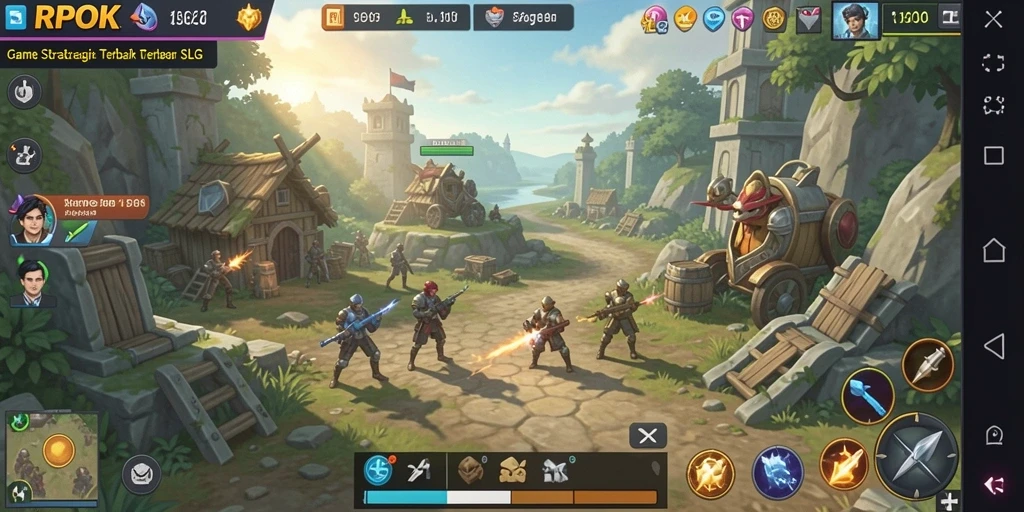 Tampilan gameplay strategis mendalam dalam RPOK.