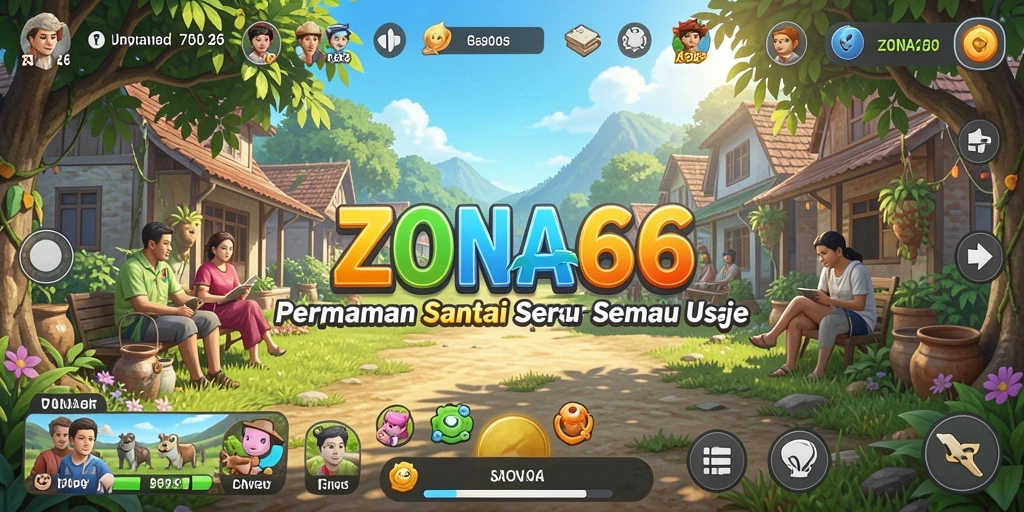 Tampilan gameplay seru dari ZONA66 yang menghibur.