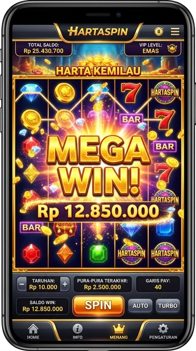 Fitur utama aplikasi hartaspin yang memudahkan pengguna.